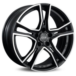 OZ ADRENALINA Matt Black Diamond Cut 8X17 5 X100 ET35 68