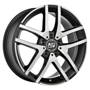 MSW 28 matt black full polished 6,5X16 5 X110 ET40 65,1