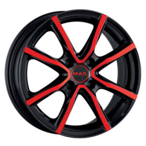 MAK MILANO 4 BLACK AND RED 7X17 4 X100 ET40 72