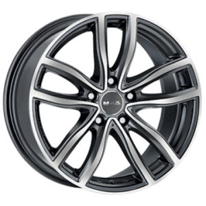 MAK FAHR GUN METAL MIRROR 7X16 5 X120 ET40 CB72,6