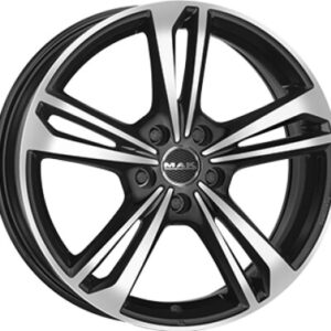 MAK EMBLEMA Fényes fekete Polírozott 8X18 5 X108 ET45 72