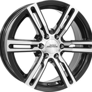 Inter Action KARGIN 6 Fényes fekete polírozott 8X18 6 X130 ET53 84,1