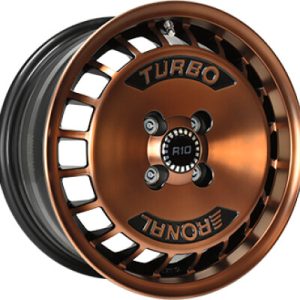 RONAL R10 TURBO Racing fekete réz 7X15 4 X100 ET37 68