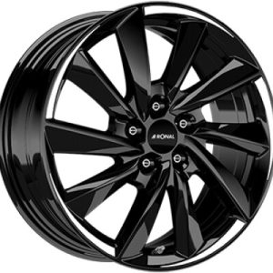 RONAL R70 Fekete fehér 7,5X18 5 X112 ET50 57,1