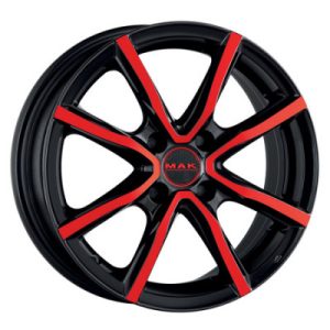 MAK MILANO 4 BLACK AND RED 6,5X16 4 X100 ET35 CB72