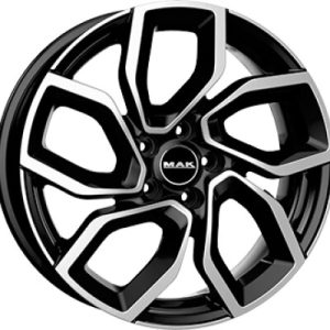 MAK APOLLO Fényes fekete Polírozott 7,5X18 5 X108 ET45 65,1