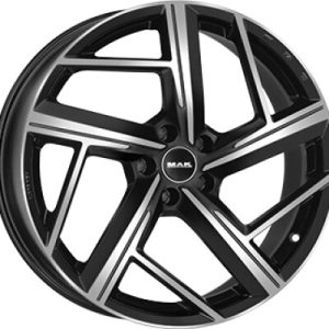 MAK QVATTRO Fényes fekete Polírozott 8X18 5 X112 ET50 57,1