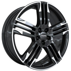 RONAL R58 Fekete fehér 8X20 5 X108 ET40 76