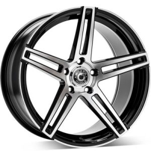 Wrath Wheels WF-1 Fényes fekete Polírozott 8X18 5 X112 ET42 73,1