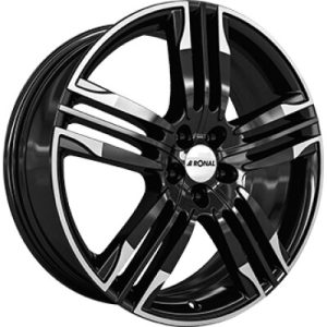 RONAL R58 Fényes fekete Polírozott LIP 8X20 5 X108 ET40 76