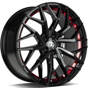 seventy9 SV-C Fényes fekete Piros belső LIP 8,5X19 5 X114,3 ET40 73,1