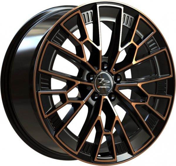Fondmetal 1972 (8300) Fényes fekete bronz Machined 9X20 5 X115 ET20 71,6