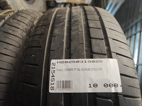 Pirelli CINTURATO P7 215/451R8 93 W Személyautó | Nyári   DOT0115