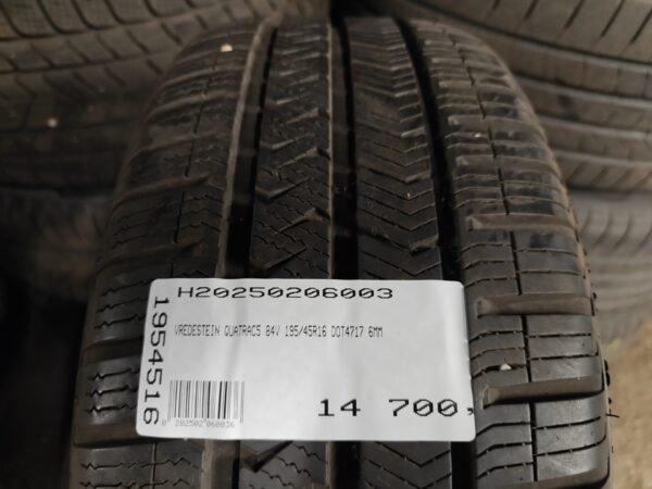 Vredestein Quatrac 5 195/45R16 84 V Személyautó | 4 évszak   DOT4717