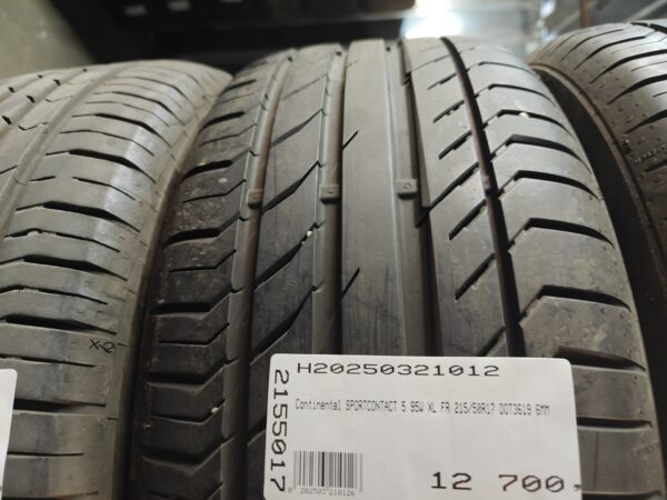Continental SportContact 5 215/50R17 95 W XL FR Személyautó | Nyári   DOT3619